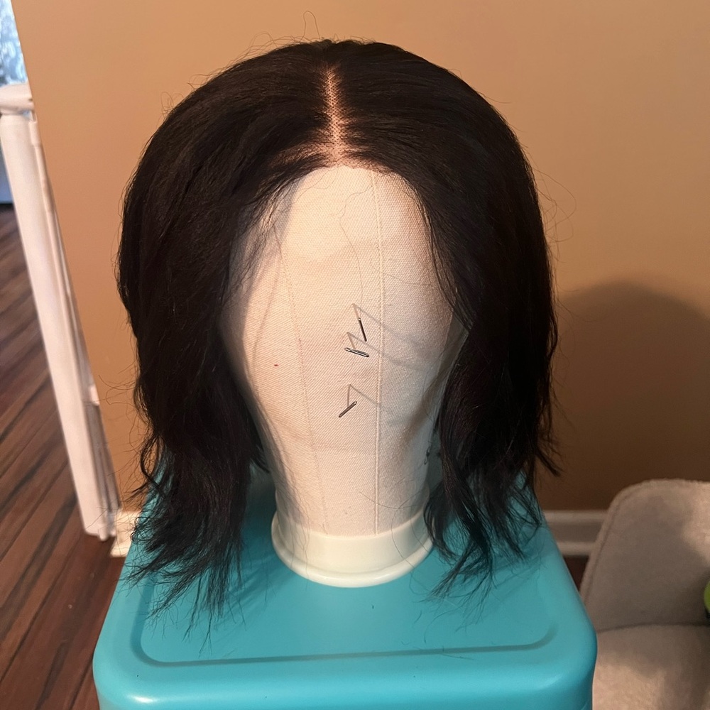 Elegant Black Bobbed Women's Wig